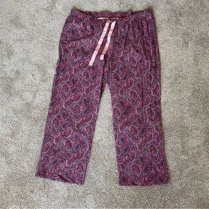 Lands’ End Women's 2X Plus Size paisley Pajama pants
